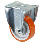 Roulette Fixe Charge Lourde Polyuréthane - Ø100mm - 300kg