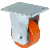 Roulette Fixe Charge Lourde Polyuréthane - Ø100mm - 400kg