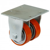 Roulette Fixe Charge Lourde Polyuréthane - Ø100mm - 590kg