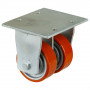 Roulette Fixe Charge Lourde Polyuréthane - Ø100mm - 590kg