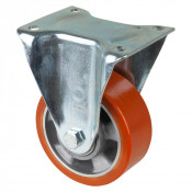 Roulette Fixe Charge Lourde Polyuréthane - Ø125mm - 450kg