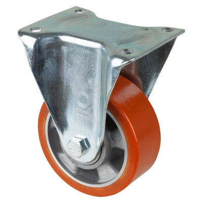 Roulette Fixe Charge Lourde Polyuréthane - Ø125mm - 450kg