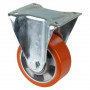 Roulette Fixe Charge Lourde Polyuréthane - Ø125mm - 450kg