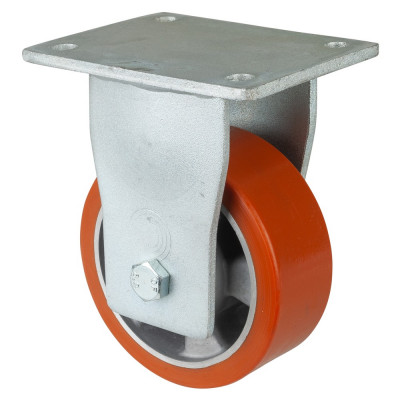 Roulette Fixe Charge Lourde Polyuréthane - Ø125mm - 450kg