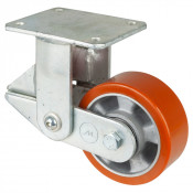 Roulette Fixe Charge Lourde Polyuréthane - Ø125mm - 450kg