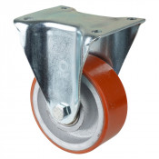Roulette Fixe Charge Lourde Polyuréthane - Ø125mm - 550kg