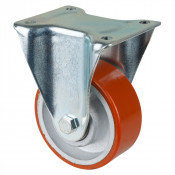 Roulette Fixe Charge Lourde Polyuréthane - Ø125mm - 550kg
