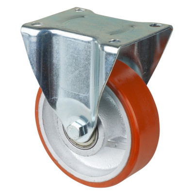 Roulette Fixe Charge Lourde Polyuréthane - Ø150mm - 450kg