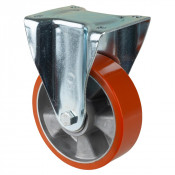 Roulette Fixe Charge Lourde Polyuréthane - Ø160mm - 600kg