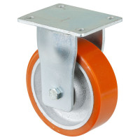 Roulette Fixe Charge Lourde Polyuréthane - Ø160mm - 850kg Roulette Fixe Charge Lourde Polyuréthane - Ø160mm - 850kg