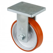Roulette Fixe Charge Lourde Polyuréthane - Ø200mm - 1000kg