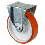 Roulette Fixe Charge Lourde Polyuréthane - Ø200mm - 450kg