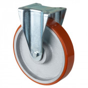 Roulette Fixe Charge Lourde Polyuréthane - Ø250mm - 1200kg