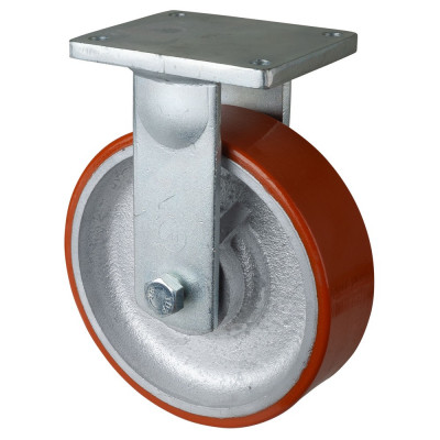 Roulette Fixe Charge Lourde Polyuréthane - Ø250mm - 1600kg