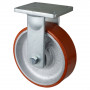 Roulette Fixe Charge Lourde Polyuréthane - Ø250mm - 1600kg