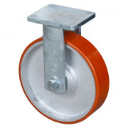 Roulette Fixe Charge Lourde Polyuréthane - Ø300mm - 2000kg