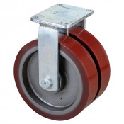 Roulette Fixe Charge Lourde Polyuréthane - Ø400mm - 7000kg