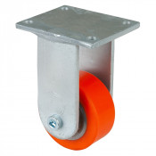 Roulette Fixe Charge Lourde Polyuréthane - Ø80mm - 250kg