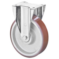 Roulette Fixe Charge Lourde Polyuréthane - Ø82mm - 650kg