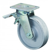 Roulette Pivotante à frein Charge Lourde Fonte - Ø100mm - 300kg
