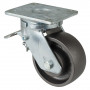 Roulette Pivotante à frein Charge Lourde Fonte - Ø125mm - 550kg