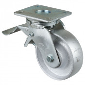 Roulette Pivotante à frein Charge Lourde Fonte - Ø150mm - 600kg