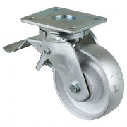 Roulette Pivotante à frein Charge Lourde Fonte - Ø150mm - 600kg