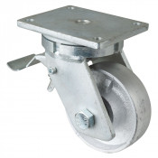 Roulette Pivotante à frein Charge Lourde Fonte - Ø150mm - 600kg