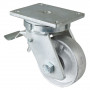 Roulette Pivotante à frein Charge Lourde Fonte - Ø150mm - 600kg