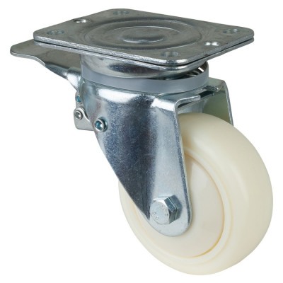 Roulette Pivotante à frein Charge Lourde Plastique - Ø125mm - 450kg