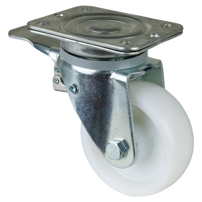 Roulette Pivotante à frein Charge Lourde Plastique - Ø125mm - 600kg