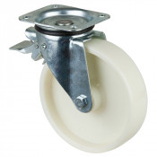 Roulette Pivotante à frein Charge Lourde Plastique - Ø200mm - 400kg