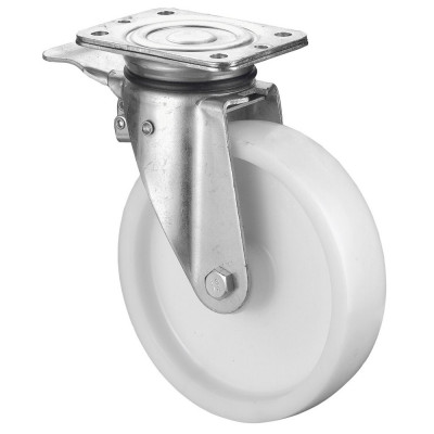 Roulette Pivotante à frein Charge Lourde Plastique - Ø200mm - 600kg