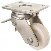 Roulette Pivotante à frein Charge Lourde Polyamide - Ø100mm - 300kg