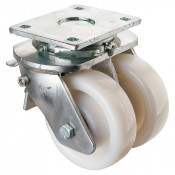 Roulette Pivotante à frein Charge Lourde Polyamide - Ø125mm - 1400kg