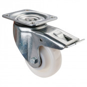 Roulette Pivotante à frein Charge Lourde Polyamide - Ø125mm - 700kg