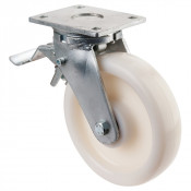 Roulette Pivotante à frein Charge Lourde Polyamide - Ø200mm - 1200kg