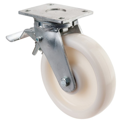 Roulette Pivotante à frein Charge Lourde Polyamide - Ø200mm - 1200kg