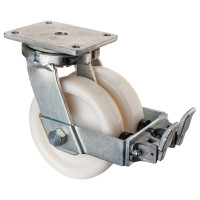 Roulette Pivotante à frein Charge Lourde Polyamide - Ø200mm - 2000kg Roulette Pivotante à frein Charge Lourde Polyamide - Ø200mm - 2000kg