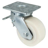 Roulette Pivotante à frein Charge Lourde Polyamide moulé - Ø125mm - 900kg