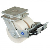 Roulette Pivotante à frein Charge Lourde Polyamide moulé - Ø200mm - 5000kg