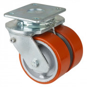Roulette Pivotante à frein Charge Lourde Polyuréthane - Ø125mm - 1100kg