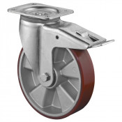 Roulette Pivotante à frein Charge Lourde Polyuréthane - Ø125mm - 450kg