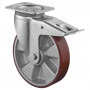 Roulette Pivotante à frein Charge Lourde Polyuréthane - Ø125mm - 450kg