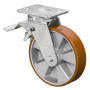 Roulette Pivotante à frein Charge Lourde Polyuréthane - Ø125mm - 450kg