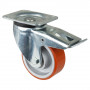 Roulette Pivotante à frein Charge Lourde Polyuréthane - Ø125mm - 550kg