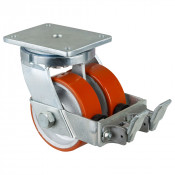 Roulette Pivotante à frein Charge Lourde Polyuréthane - Ø150mm - 1600kg
