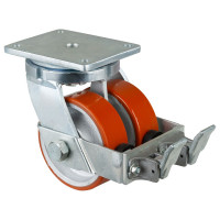 Roulette Pivotante à frein Charge Lourde Polyuréthane - Ø150mm - 1600kg