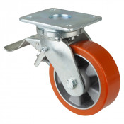 Roulette Pivotante à frein Charge Lourde Polyuréthane - Ø150mm - 550kg