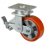 Roulette Pivotante à frein Charge Lourde Polyuréthane - Ø150mm - 550kg